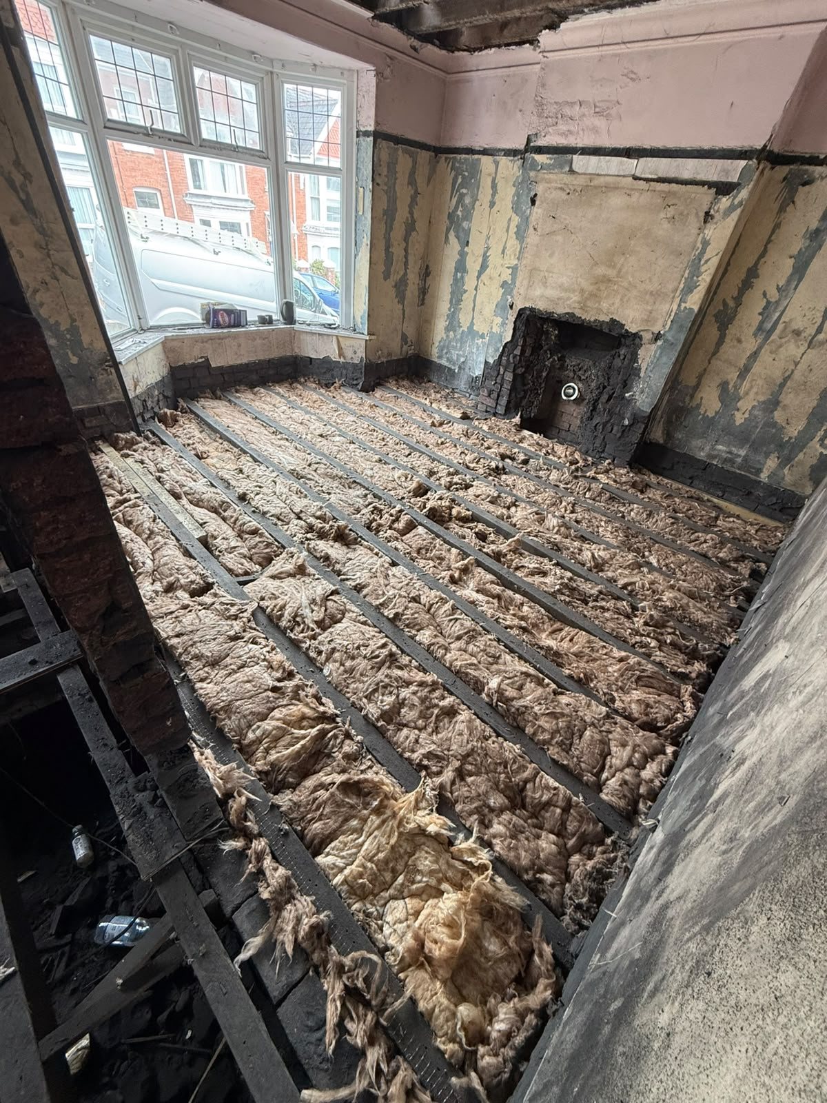 Structural floor progress, second view